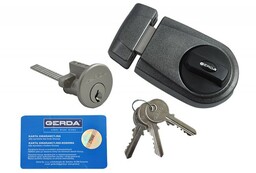 Zamek wierzchni Gerda ZG 100 grafit, 3 klucze nacinane