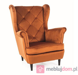 Fotel LADY VELVET Signal Cynamonowy