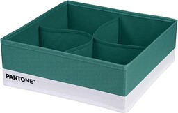 PANTONE  organizer do szafy i szuflad zajmuje mało miejsca, 1 sztuka, 4 przegródki na bieliznę, organizer do szuflad łazienkowych, szuflad łazienkowych, organizator szafy, składane szuflady, 28 x 28 x
