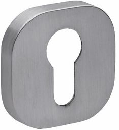 ROZETA OWALNA R75 CHROM SZCZOTKOWANY WKŁADKA