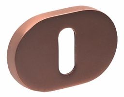 ROZETA OWALNA R75 MIEDŹ-SATYNA KLUCZ