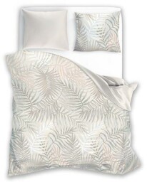 Faro Pościel bawełniana 160x200 beżowa pudrowa liście Letni Sen 007