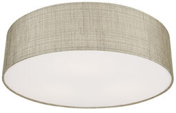 Lampa sufitowa plafon z abażurem TURDA III szary/srebrny śr. 50cm 8953