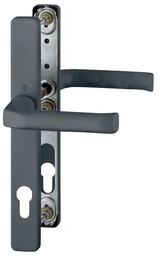 London - Komplet klamek na szyldzie 30 mm, z aluminium, kolor antracyt