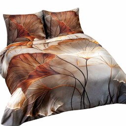 Darymex Pościel satynowa 140x200 Liście ruda brązowa 12407 SATYNLOVE PREMIUM