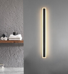 Bar-Uno Kinkiet LED 80 cm, 31W, Czarny