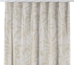 Zasłona na haczykach flex pojedynczych, ecru liście akantu, Christmas