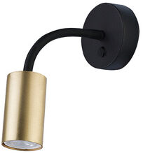 Kinkiet ruchomy giętki EYE FLEX BRASS mosiądz/czarny 9067