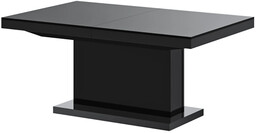 Elior Prostokątny czarny rozkładany ławostół - L2-C80