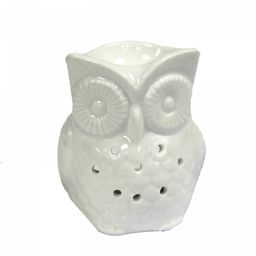Sowa Biała Kominek Zapachowy Ceramiczny