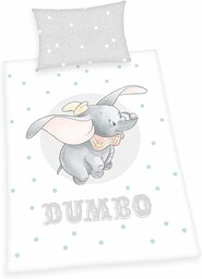 Herding Komplet pościeli, bawełna, biały/szary, 160 x 210 cm