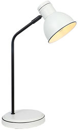 Candellux ZUMBA 41-72078 lampa stołowa klosz metalowy biały czarny 1X40W E14 11,5 cm