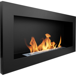 Biokominek 900 x 400 mm czarny mat