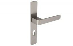 Klamko-klamka drzwiowa na długim szyldzie L-72 H626/S5S34G6 powłoka inox