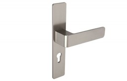 Klamko-klamka drzwiowa na długim szyldzie L-72 H636/S5S42G6 powłoka inox