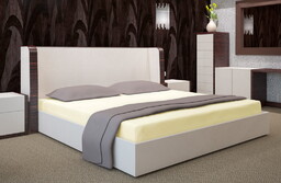 Prześcieradło z mikrowłókna bez gumki kremowe PRZM-061 Mariall