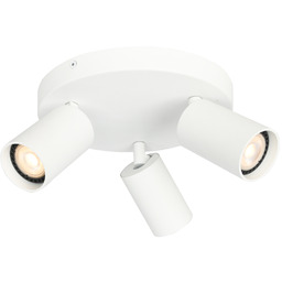 Italux Nesto SPL-23436-3R-WH plafon nowoczesny aluminium biały piaskowany 3x10W GU10 22 cm IP20