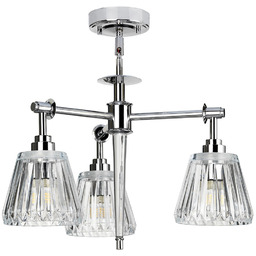 Agatha Led Polished Chrome - Elstead Lighting - plafon łazienkowy