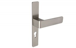 Klamko-klamka drzwiowa na długim szyldzie L-72 H6S36/S5S34G6 powłoka inox