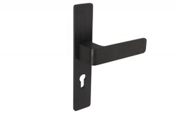 Klamko-klamka drzwiowa na długim szyldzie L-72 H636/S5S42G6 anoda czarna