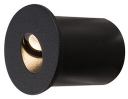 Oprawa podtynkowa kinkiet OIA LED czarny śr. 4,8cm 9102