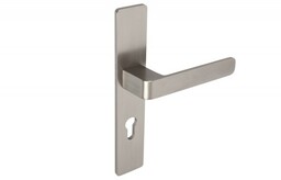 Klamko-klamka drzwiowa na długim szyldzie L-72 H626/S5S42G6 powłoka inox