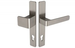 Gałko-klamka Wala na szyldzie długim L-72 H6S26P/G5S50/S5S34G6 (rękojeść 26 mm, szyld 34 mm) powłoka inox, prawa