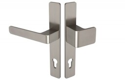 Gałko-klamka Wala na szyldzie długim L-72 H6S26L/G5S50/S5S34G6 (rękojeść 26 mm, szyld 34 mm) powłoka inox, lewa