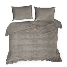 Eurofirany Pościel pluszowa 140x200 Flano 2 beżowa