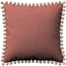 Poszewka Wera na poduszkę, brązowo-koniakowy szenil, 45 x 45 cm, City
