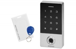 Zamek szyfrowy dotykowy ORNO, czytnikiem kart i linii papilarnych, wodoodporny IP68 (OR-ZS-822)