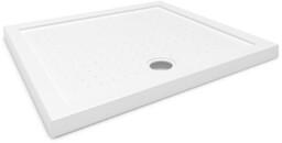 BRODZIK PRYSZNICOWY PROSTOKĄTNY POSADZKOWY 90x80 AKRYLOWY BIAŁY SLIM 5 CM