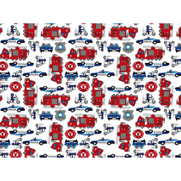 Extrapościel Pościel bawełniana 140x200 1111E Straż Pożarna Policja Police