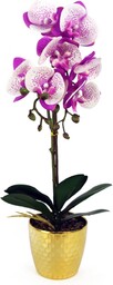 Leaf Design UK Realistyczny sztuczny kwiat orchidei ekspozycja w doniczce