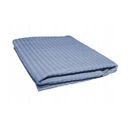 Karo Prześcieradło z kory 160x200 jednobarwne niebieskie 11 bez gumki