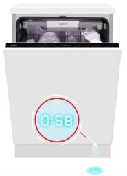 Amica DIM68B10ELONSWiD 59,8cm Automatyczne otwieranie drzwi Szuflada na sztućce Zmywarka do zabudowy