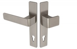 Gałko-klamka Wala na długim szyldzie L-92 H6S36L/G5S50/S5S42G6 (rękojeść 36 mm, szyld 42 mm), powłoka inox, lewa