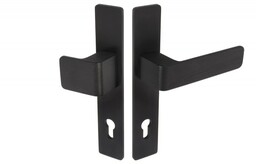 Gałko-klamka Wala na szyldzie długim L-72 H6S36P/G5S50/S5S42G6 (rękojeść 36 mm, szyld 42 mm) anoda czarna, prawa