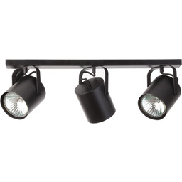 Nowoczesna lampa sufitowa FLESZ E27 3 PLAFON czarny 31230
