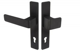 Gałko-klamka Wala na szyldzie długim L-72 H6S36L/G5S50/S5S42G6 (rękojeść 36 mm, szyld 42 mm) anoda czarna, lewa