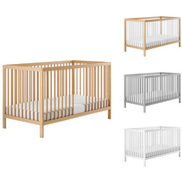 Be4Home Łóżeczko Drewniane 120X60 Naturalne