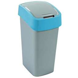 CURVER Kosz na śmieci Flip Bin 45 L Srebrno-niebieski Zyskaj
