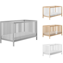 Be4home łóżeczko drewniane 120x60 szare