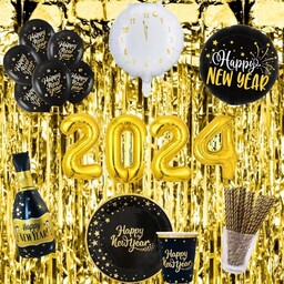 Zestaw Dekoracji Na Sylwestra Nowy Rok Balony Nr2 Sylwester Happy New Year