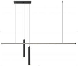 Linet - Nowoczesna Lampa LED Wisząca 120 cm Czarna
