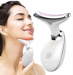 MASAŻER LIFTINGUJĄCY 3W1 UJĘDRNIAJĄCY SONICZNY LIFTING SZYJA TWARZY EMS