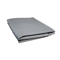 Karo Prześcieradło z kory 200x220 jednobarwne szare 35 bez gumki