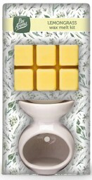 Trawa Cytrynowa Zestaw Kominek Ceramiczny+Wosk, Pan Aroma