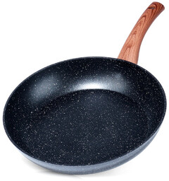 Patelnia granitowa BLACK&WOOD 28 cm