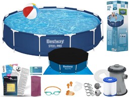 Basen Bestway 366x76 Ogrodowy Stelażowy 56706 13w1